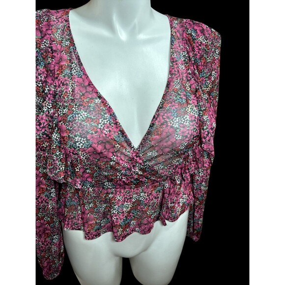 SO Sheer Floral Top Small - Picture 2 of 4